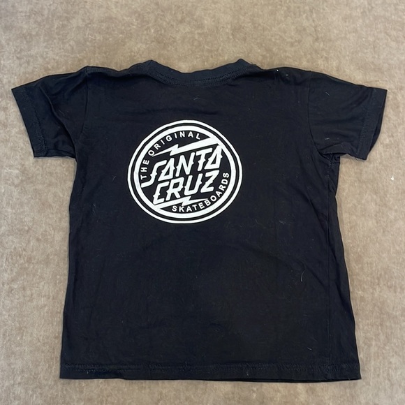 Santa Cruz Skateboards t-shirt. Crew neck, short sleeve. Color- black. Size Med - Picture 2 of 4